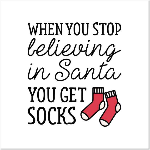 Believing In Santa Wall Art by LuckyFoxDesigns